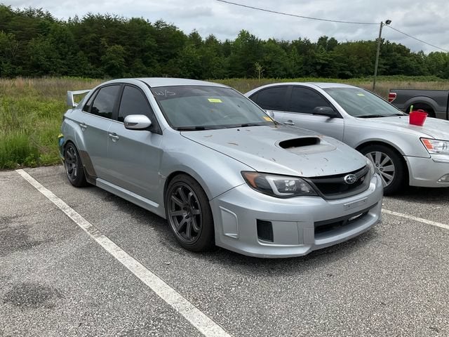 2014 Subaru Impreza WRX STI in Silver — front three-quarter view